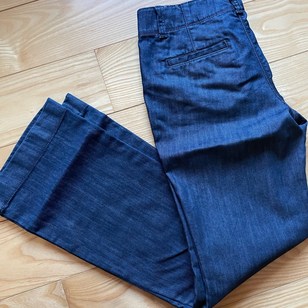 Ann Taylor Signature Fit Bootcut Denim Slack Size 2 Petite.